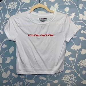 White Corvette Baby Tee